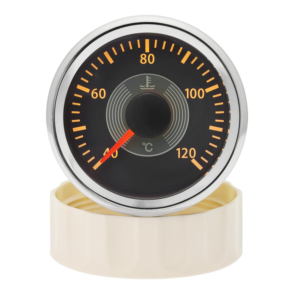 MAIMEIMI Red Yellow Light 2" 52MM Water Temperature Gauge with Temp Sensor 10MM Waterproof IP67 for Auto Car Boat Yacht 12V24V