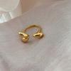 Sweet Heart Adjustable Women's Geometric Water Drop Ring - Trendy, Versatile, Niche Design Index Finger Ring