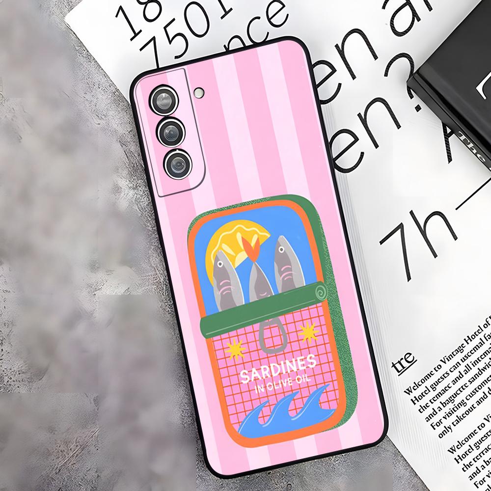 Fish Funny Sardines Phone Case For Samsung S26 S25 Edge S24 S23 S22 S21 S20 Ultra Plus Fe Galaxy A54 A53 A34 A25 A16 Cover
