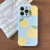Summer Blue Refreshing Fruit Lemon Pattern Shock Proof Phone Cover Case for iPhone 17 16 15 14 13 12 11 Pro Max Plus Air