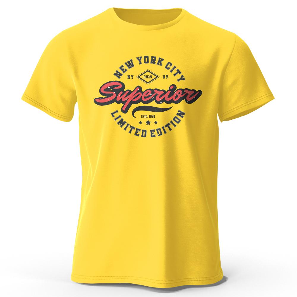 New York City Vintage Potisk Pánská Grafická Trička Trendy Oversized Tričko z Bavlněné Látky pro Ženy