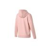 Lining Training Series Fleece Loose Hooded Sports Jacket Women Jacket Fog-Rose-Pink AWDQ612-2