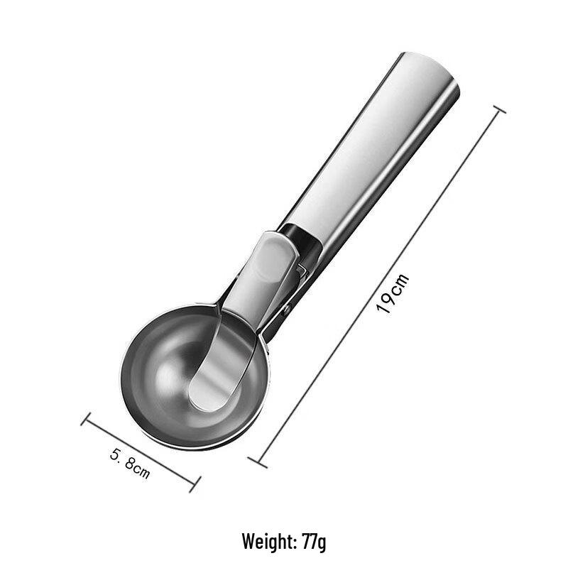 Abay Stainless Steel Ice Cream & Fruit Scoop Set