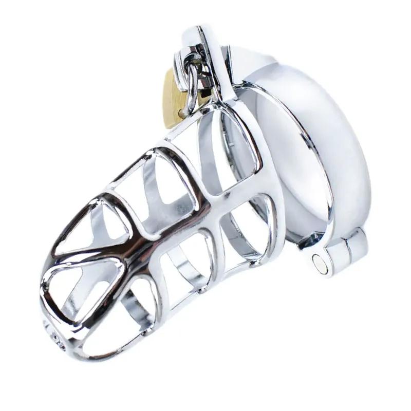 BDSM Sex Toys for Men Male Chastity Device Penis Lock Erotic Bondage Husband Loyalty Big Metal Cock Cage Gay Testicle Jewelry