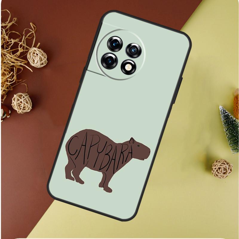 Capybara  Lovely Animal For OnePlus 13 13R 12 12R 11 9 10 Pro 8T 9RT 10T 10R Nord 4 CE 2 3 Lite N20 N30 Phone Case