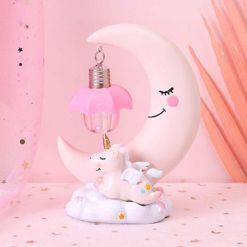 Unicorn Creative Moon Night Light Fashion Cute Home Bedroom Gift Decoration