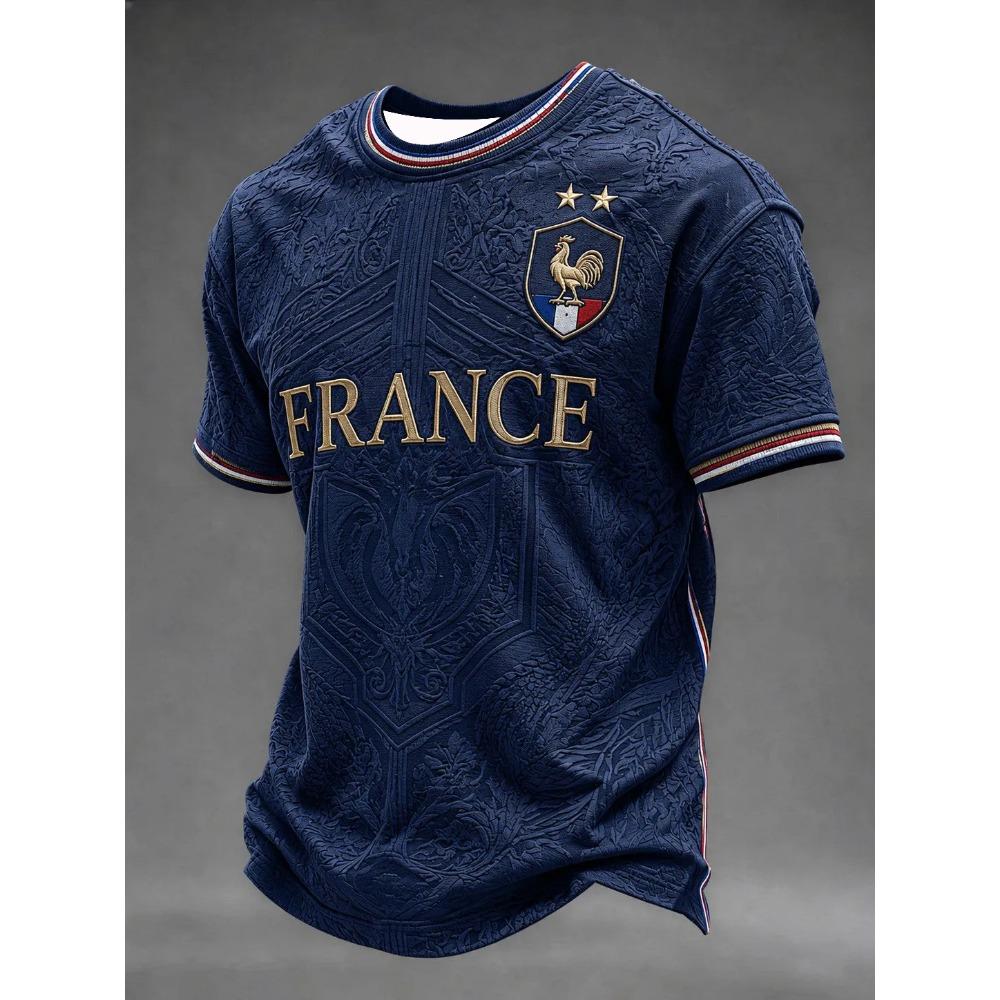 2026 Edition French Fans Football Training T-Shirt - 3D Digital Printing - Comfortable and Breathable - Family Clothing