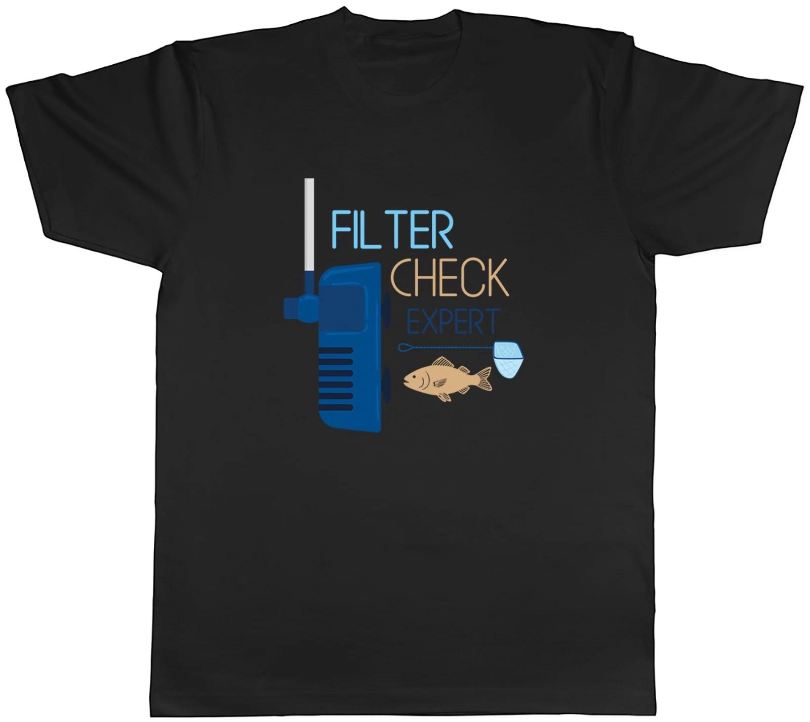 Filter Check Expert Fish Lover Mens T-Shirt Tee Gift Top XS
