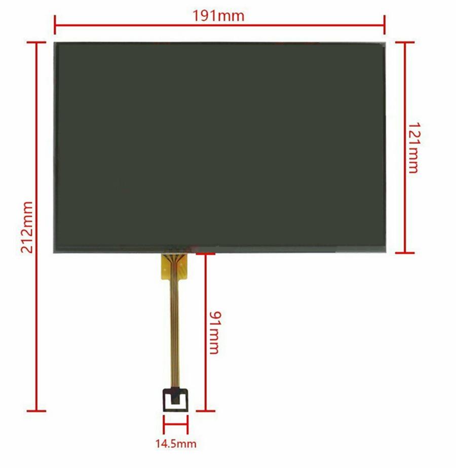 8" Touch Screen Glass Digitizer For Lincoln Ford Sync 2 Radio Navigation 4-Pin