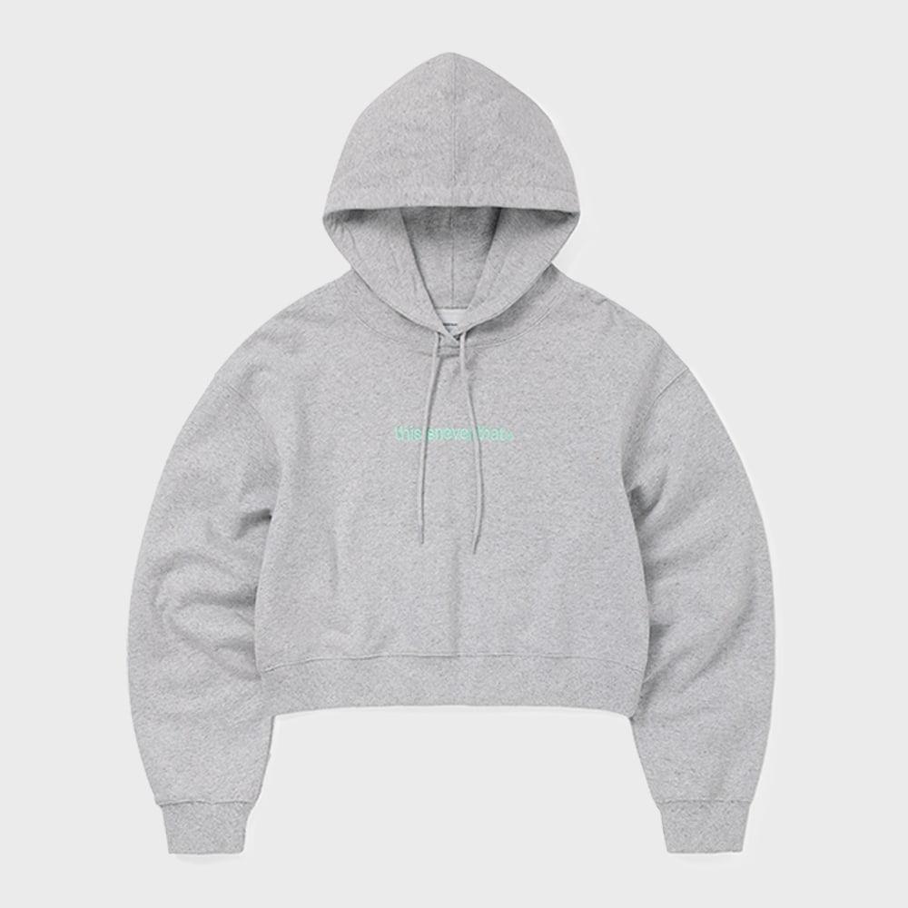 ThIs Is Never ThaT T Logo W Hoodie heaTher Grey S