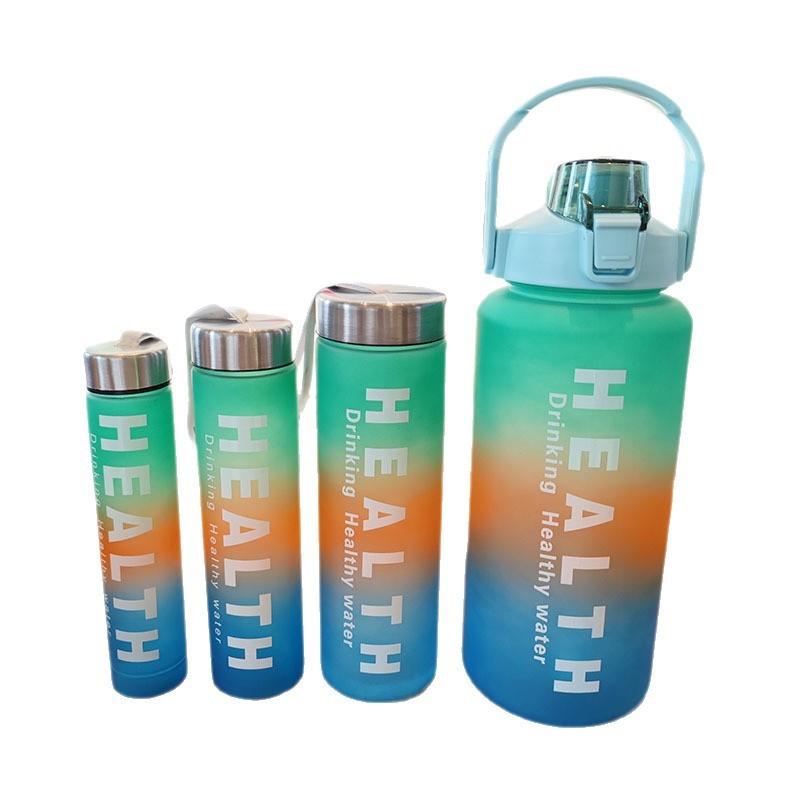 Space Cup 4piece Set With Gradient Plastic Material And Portable Design For Sports