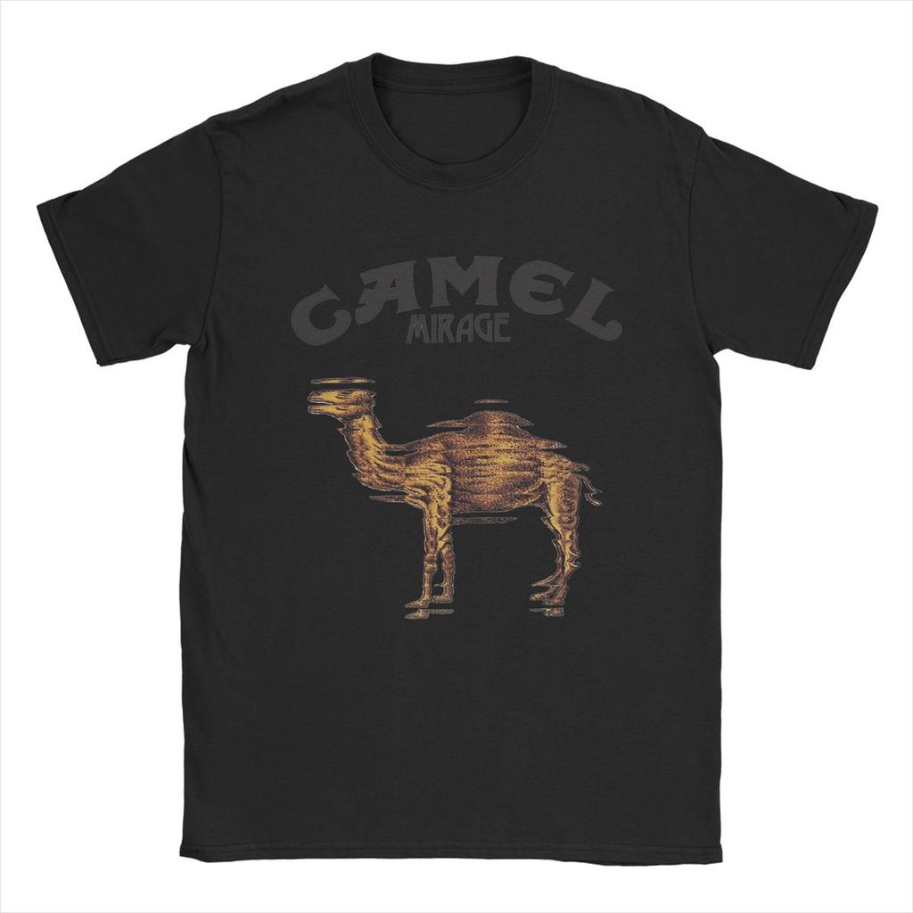 Summer Vintage Camel Mirage Band T Shirt Men's Pure Cotton Unisex Novelty T-Shirts Crew Neck Tees Short Sleeve Tops