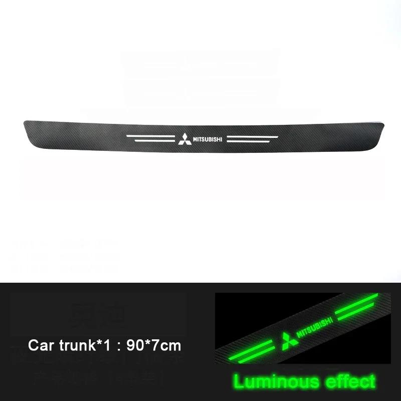 

Luminous Car Door Threshold Stickers Protect Film for Mitsubishi Lancer 9 10 ASX L200 Colt Pajero Outlander Eclipse Mirage EVO