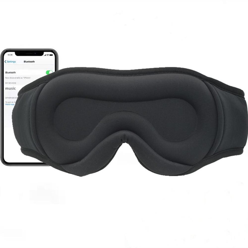 3D Bluetooth Stereo Sleep Mask with Light Blocking & Eye Fatigue Relief