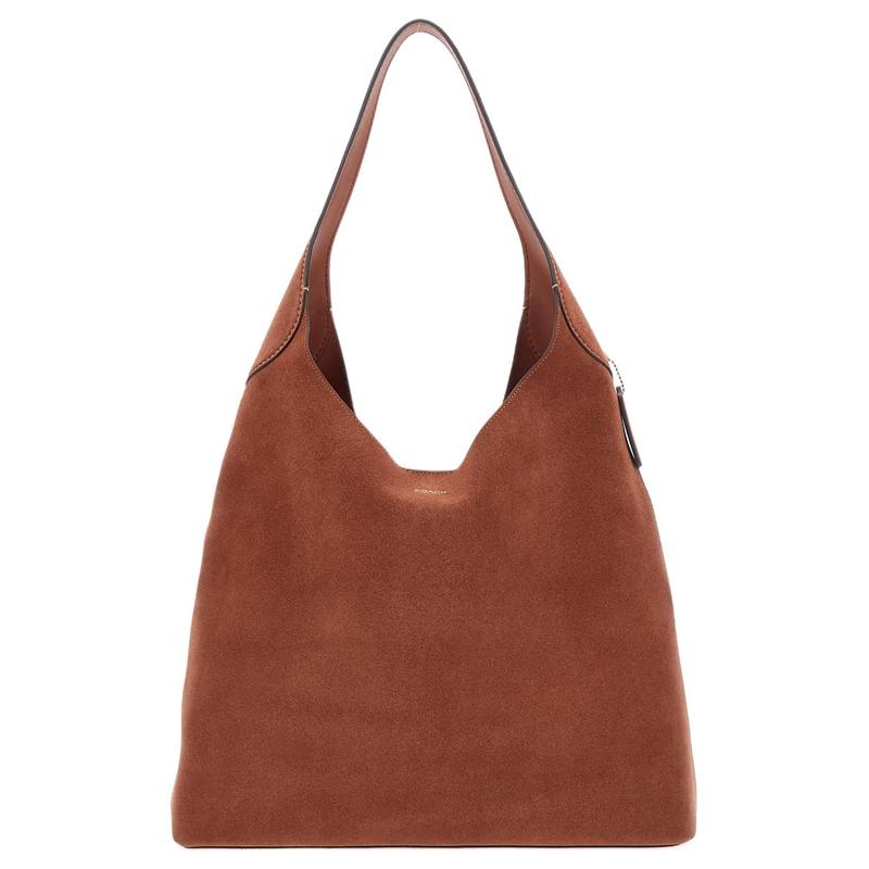 

COACH Brooklyn 39 Letter Logo Cowhide Shoulder Bag Large Women s Brown коричневий