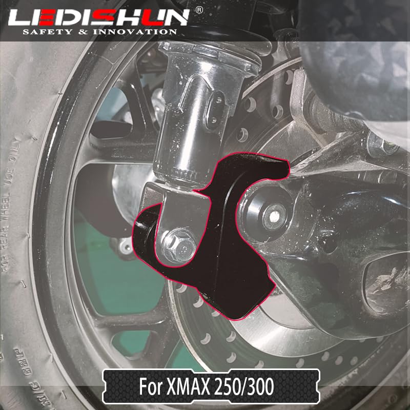 Motorcycle Lowering Kit & Rear Lowering Link Rod for Yamaha XMAX 300/XMAX 250 (All Models) - Improves Foot Reach (Black)