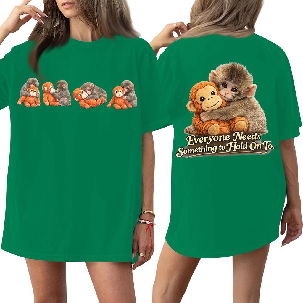 Women's Round Neck Printed Short-sleeved T-shirt Top