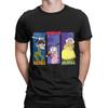 Courage Dog  Cotton T-Shirt For Men Summer  Aesthetic T Shirts Round Neck Fashion Tees Oversized Hot Sale Clothes