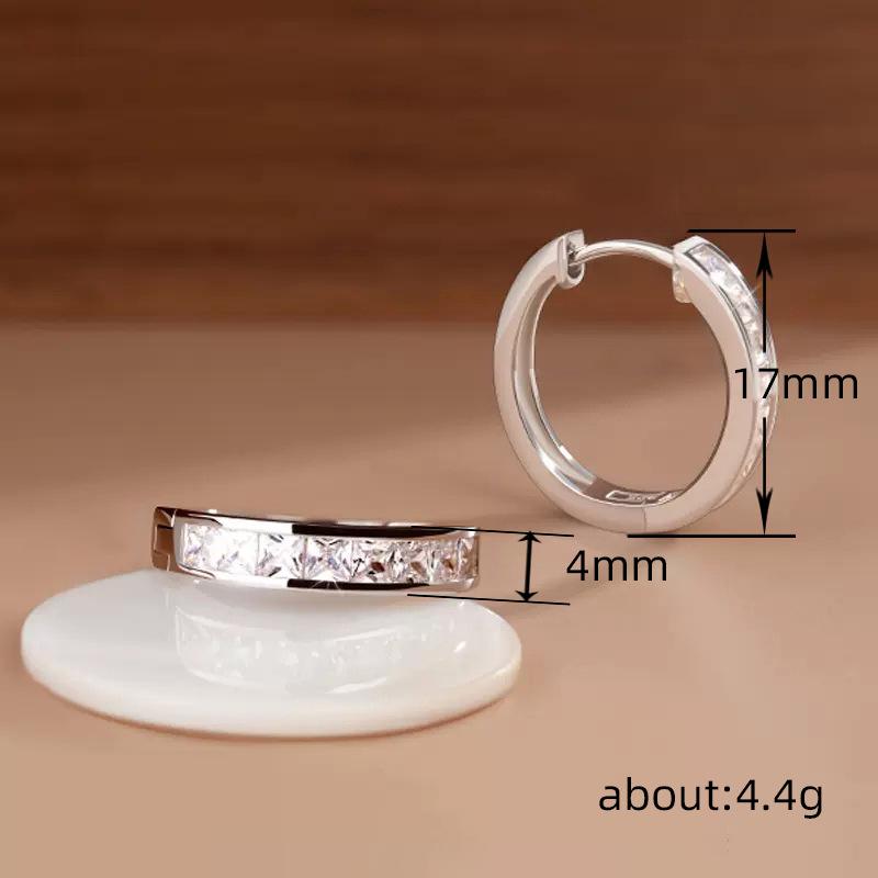 Versatile Light Luxury Ear Hoops: High-End, Classic, Simple Circle Earrings