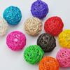 Multiple Functional Parrot Toy Handwovens Rattan Ball Climbings Chew Toy For Climbings Chewing Hanging In Aviaries