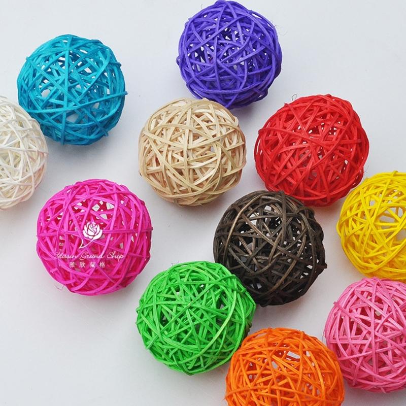 Multiple Functional Parrot Toy Handwovens Rattan Ball Climbings Chew Toy For Climbings Chewing Hanging In Aviaries