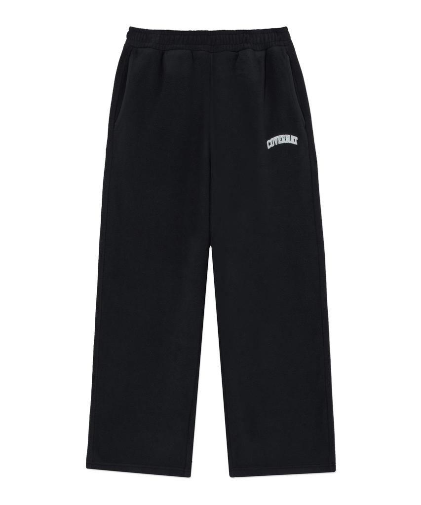 COVERNAT Warm-On Arch Logo Wide Fleece Pants Charcoal