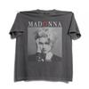 Tricou cu Portret Vintage Madonna, Tricou Unisex Cărbune, Mărimea S-5XL