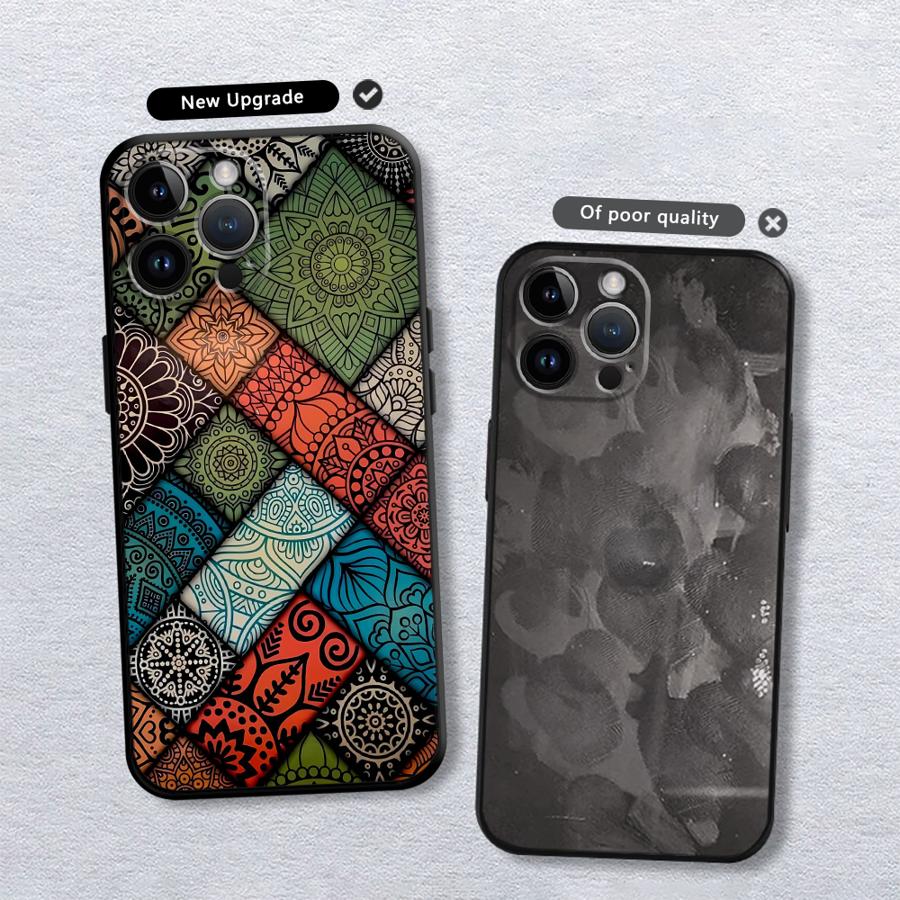 Bohemian Pattern Phone Case for Apple iPhone 17 Pro Max 12 13 Air 11 14 17e 16 15 Pro 7 8 XR XS MAX Funda Phone Cover
