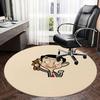 Mr. Bean Chair Mat - Round Carpet for Home Decor, Office Use, Living Room