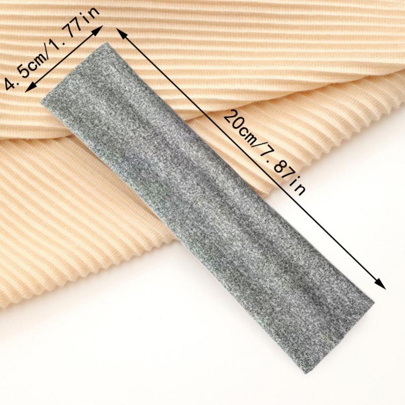 Retro Solid Color Elastic Sweat-Wicking Sports Headband For Women
