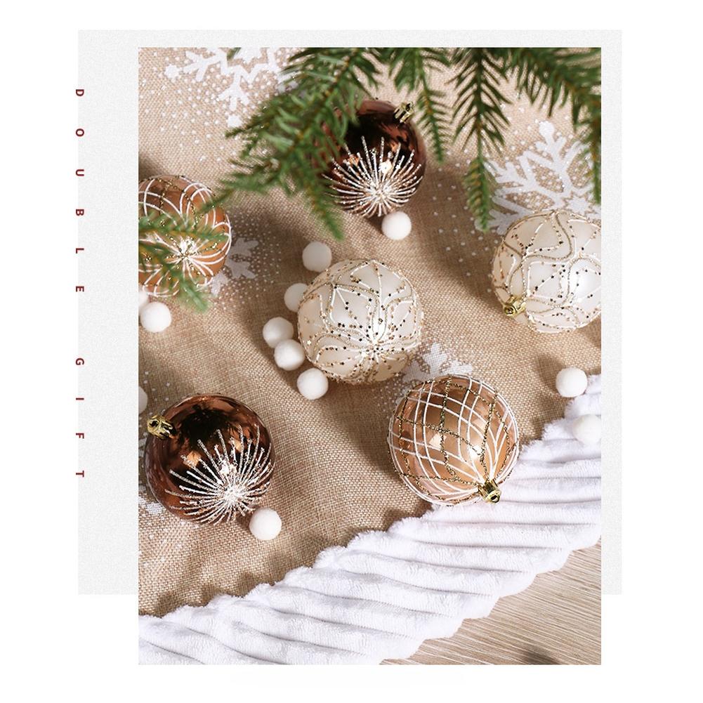 Christmas Ornaments Hand Painted Balls Seasonal Handling Resistance
