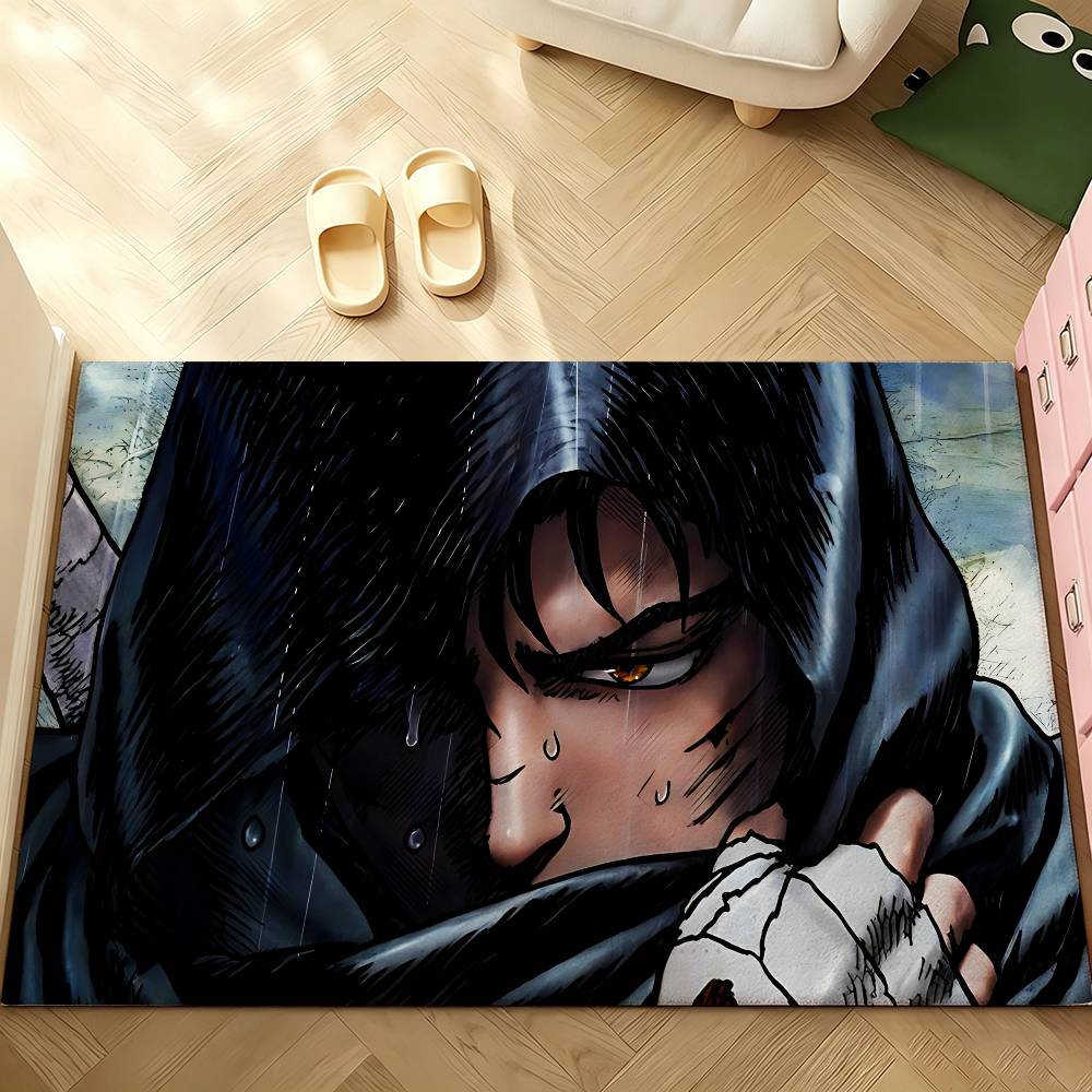 Cool Anime B-BerserkS Carpet Bathroom Anti-slip Mat Door Mat Home Decoration Mat Entrance Door Mat Scratch-resistant Door Mat