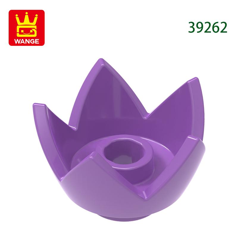 Non-Toxic 313Pcs/Lot 39262 Crown Eggshell With 5 Points Building Blocks Moc Flower Accessories Compatible With Brick Diy Parts Toys