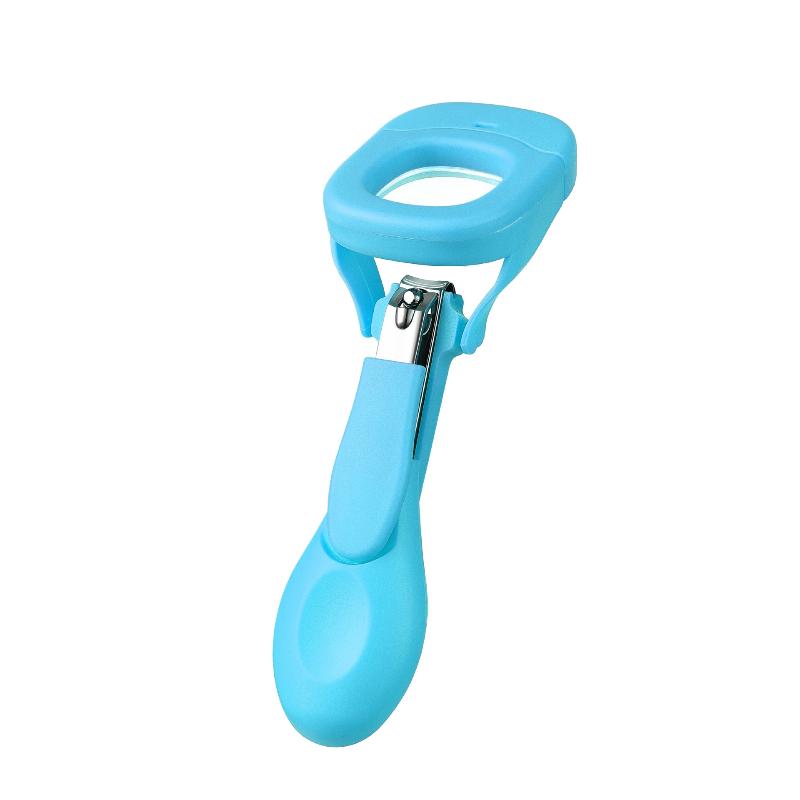 Coupe-ongles pour bébé et personnes âgées avec lumière LED/loupe Anti-éclaboussures Coupe-ongles Ongles des mains et des pieds Ciseaux à ongles Soins