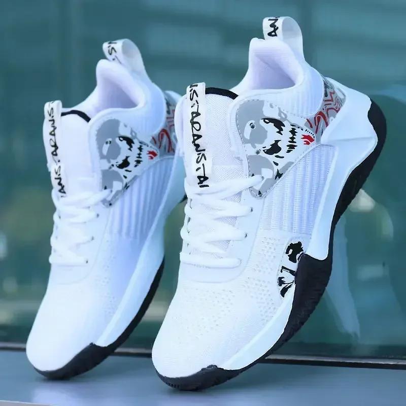 Men's New Autumn Versatile Casual Shoes with Breathable Mesh and Lightweight Sports Shoes, High Cut Thick Soled Basketball Shoes