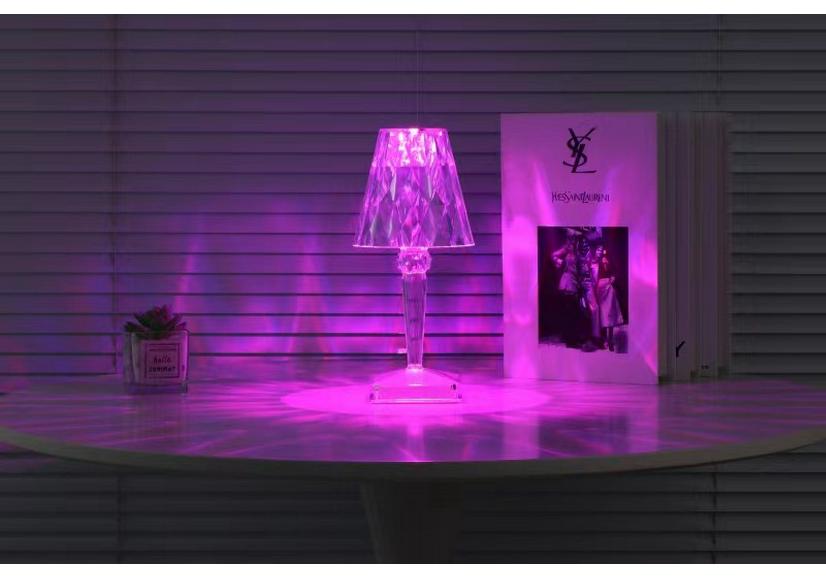 Diamond Cat Eye Crystal Atmosphere Lamp - Night Light for Bedroom & Restaurant Decor