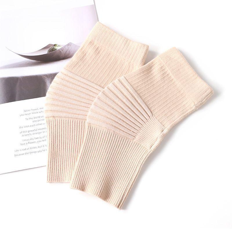

1Pair Autumn Winter Cashmere Warm Knee Support Protector High Elastic Knitted Bandage Kneepad For Women Cycling Knee Warmer Pad M