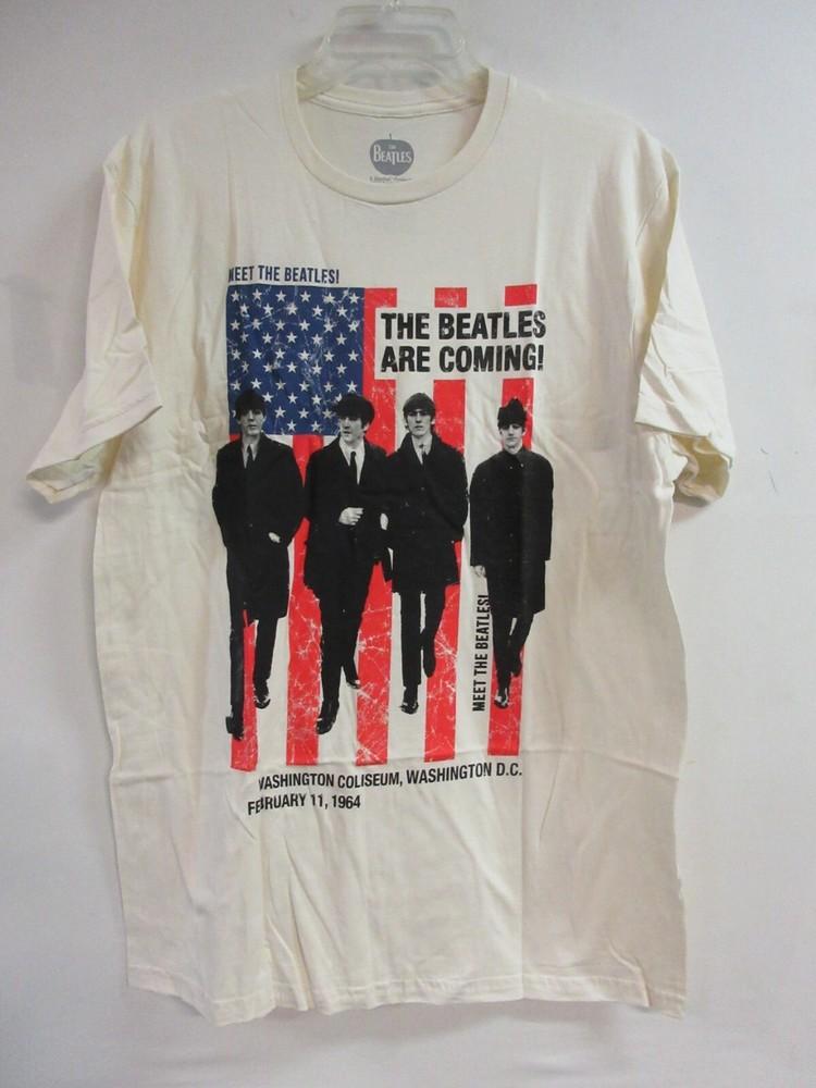 ОФИЦИАЛЬНЫЙ МЕРЧ THE BEATLES ПРИБЫВАЕТ 2022 КОНЦЕРТ ГРУППЫ МУЗЫКА БОЛЬШАЯ Унисекс Футболка XXXXL