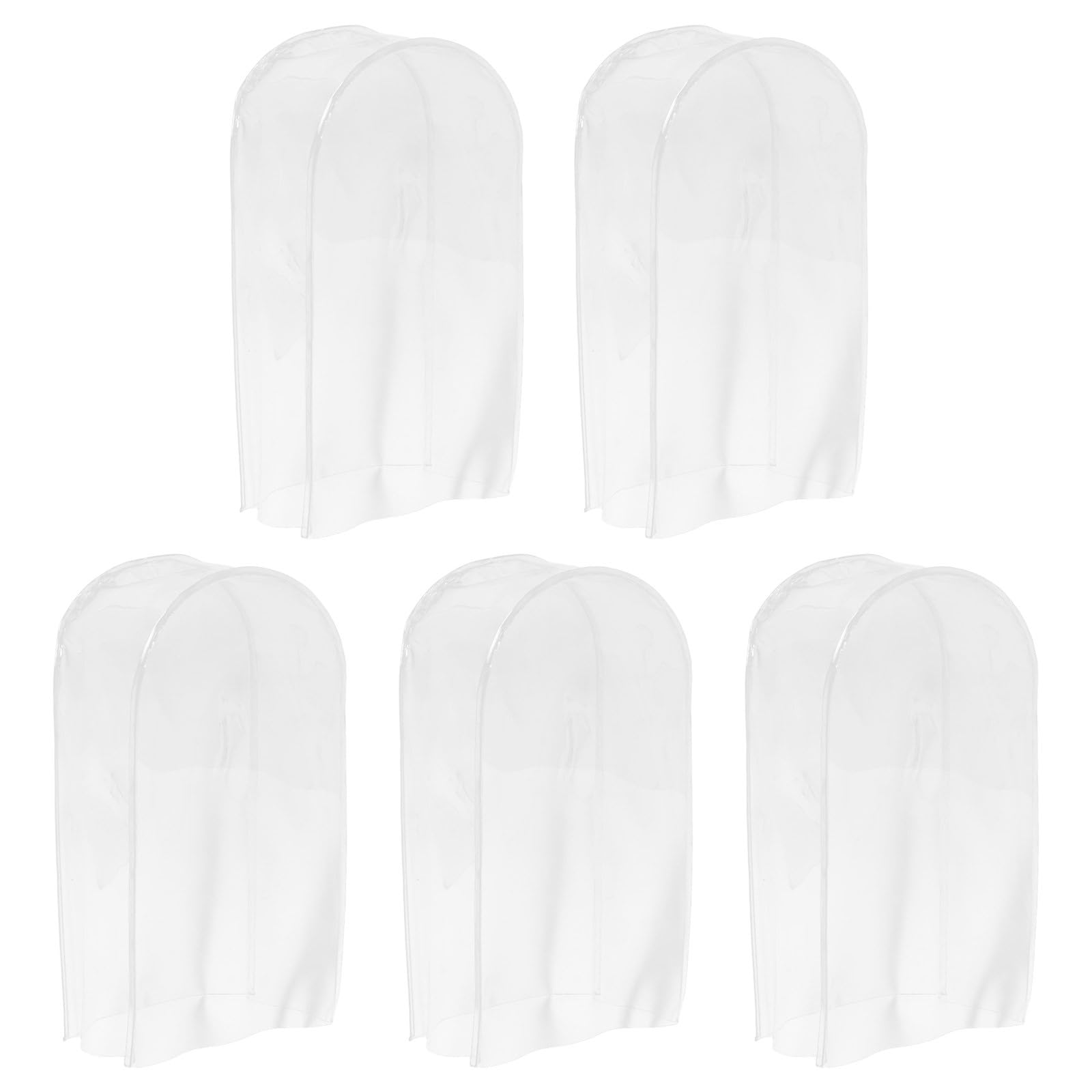 GANAZONO Plush Rain Covers Set of 5 Clear PVC Waterproof and Dustproof Pouch Case Protective Cover for Plush Toys Outings Mascots Keychains 6360₽