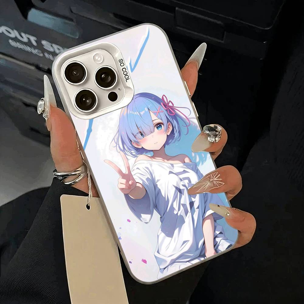 Zero -Starting- Life -in -Another -World  Phone Case For iPhone 17,16,15,14,13,12,11 Plus,Pro Max,XS,white silver phone case