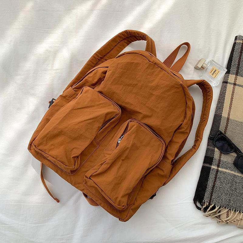 New backpack female college students leisure travel bagpack large capacity multi-pocket single shoulder bag commuting school bag