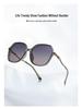 Elegant High-End Polarized Metal Frame Granny Glasses Sunglasses