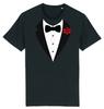 Adult TUXEDO Tux TShirt Funny Matching Fancy Dress Rose James Bond Funny