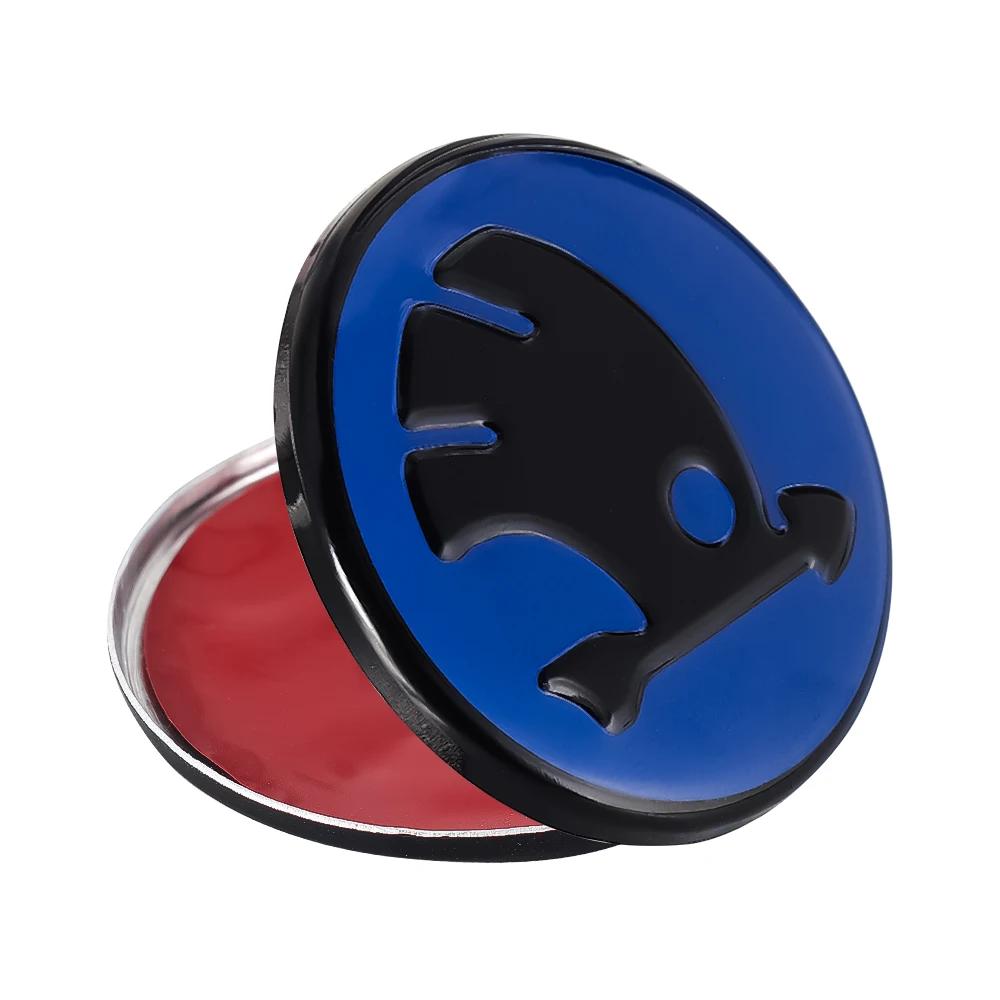 Επίσημα Εμβλήματα Τιμονιού Αυτοκινήτου από Κράμα Αλουμινίου 43/44mm για Skoda Rapid Spaceback Superb Octavia Rapid Fabia Αξεσουάρ Εσωτερικού Αυτοκινήτου