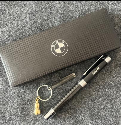 SCKS3 Business Ballpoint Pen Quick-drying Signature Pen Personalized Gift For BMW M Emblem E36 E34 F10 E90 E60 E30 E92 E87 Keychain