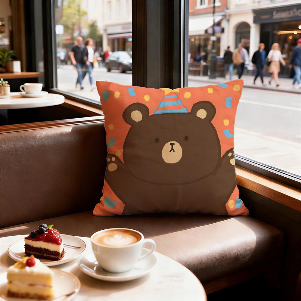 Animal cute little bear Cushion Cover Decorative Cushions Covers Cover Sofa x Pillow  Piece x x Pillowcase