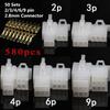 580PCS Motorcycle Car Electrical Wire Connector Terminal 2.8mm 2/3/4/6/9 Pin