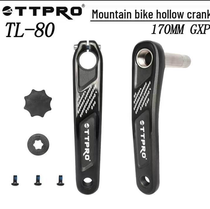 

TTPRO Aluminum Alloy Integrated 170mm Crank with GXP Chainring for Mountain Bikes TL-80 Crankset