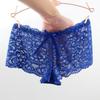 Lace Cutout Bowknot Low Waist Seamless Cotton Panties