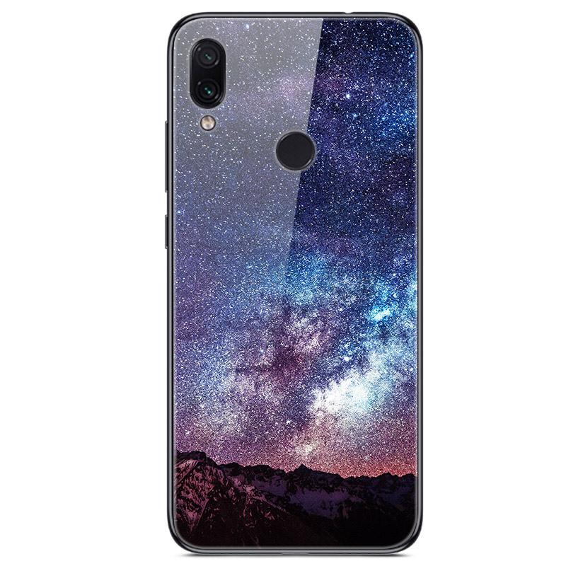 For Xiaomi Redmi Note 7 Case Tempered Glass Hard Back Cover For Xiomi Redmi Note7 Phone Cases Soft Bumper On Redmi 7 7A Redmi7
